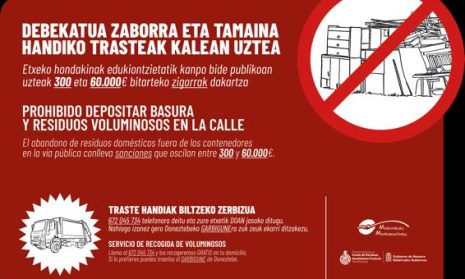 Foto noticia - El problema de los residuos voluminosos en varias localidades de Malerreka y Bertizarana