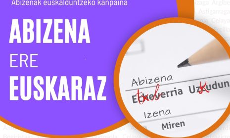 Foto noticia - Abizenak euskaraz jartzeko kanpaina